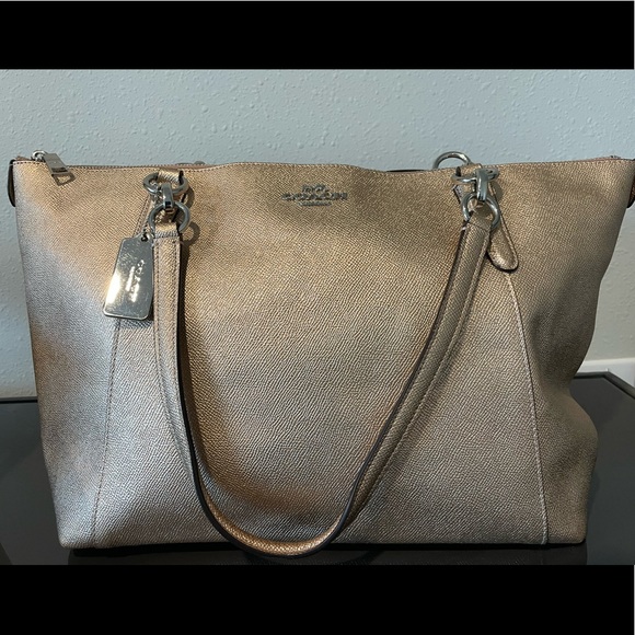 Coach Handbags - Rose Gold Coach City Tote Bag